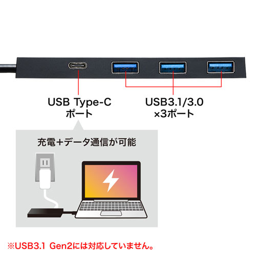 USB-3TCH8BK / USB Type C ハブ