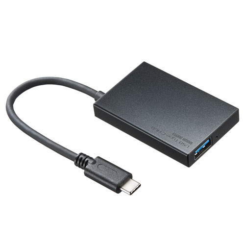 USB-3TCH9BK / USB Type-Cスリムハブ（4ポート・ブラック）