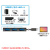 USB-3TCH9BK / USB Type-Cスリムハブ（4ポート・ブラック）