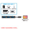 USB-3TCH9BK USB Type-Cスリムハブ(4ポート・ブラック) USB-3TCH9BK / USB Type-Cスリムハブ(4ポート・ブラック)