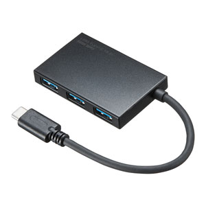 USB-3TCH9BK / USB Type-Cスリムハブ(4ポート・ブラック)