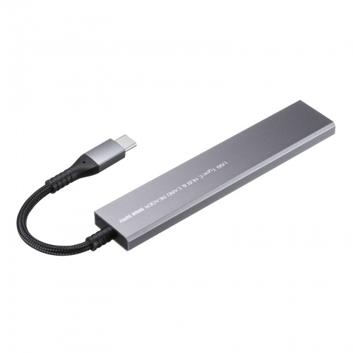 USB-3TCHC21MS / USB 5Gbps 3ポート スリム ハブ（カードリーダー付き・Type-C接続）