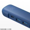 USB-3TCHLP10NV USB Type-Cモバイルドッキングステーション(HDMI+LAN付)ネイビー USB-3TCHLP10NV / USB Type-Cモバイルドッキングステーション(HDMI+LAN付)ネイビー