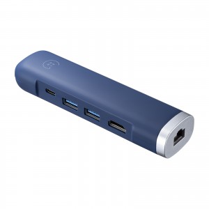USB-3TCHLP10NV / USB Type-Cモバイルドッキングステーション(HDMI+LAN付)ネイビー