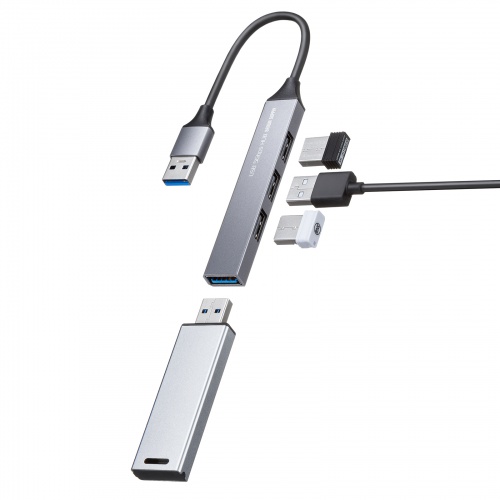 USB-5H24GM / USB 5Gbps 4ポート コンボ超スリムハブ