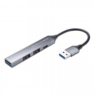 USB-5H25GM / USB 5Gbps 4ポート コンボ超スリムハブ