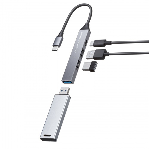 USB-5TC27GM / USB Type-C 4ポート コンボ 超スリムハブ