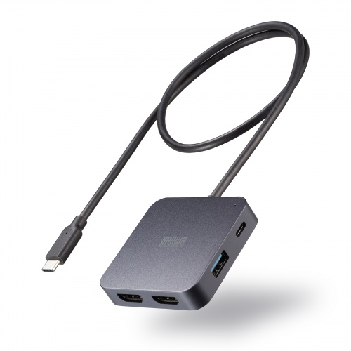 USB-5TCHHP32BK / 2画面出力対応HDMI付USB Type-Cハブ