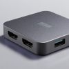 USB-5TCHHP32BK 2画面出力対応HDMI付USB Type-Cハブ USB-5TCHHP32BK / 2画面出力対応HDMI付USB Type-Cハブ