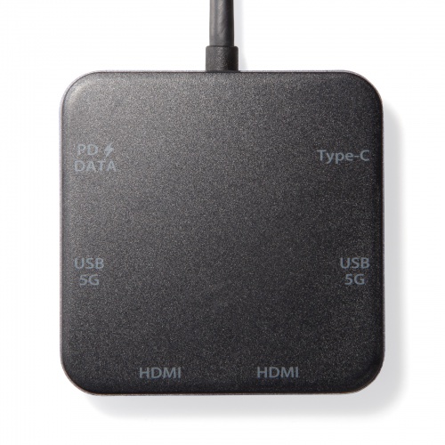 USB-5TCHHP32BK / 2画面出力対応HDMI付USB Type-Cハブ