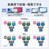 USB-5TCHHP32BK 2画面出力対応HDMI付USB Type-Cハブ USB-5TCHHP32BK / 2画面出力対応HDMI付USB Type-Cハブ
