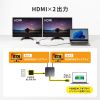 USB-5TCHHP32BK 2画面出力対応HDMI付USB Type-Cハブ USB-5TCHHP32BK / 2画面出力対応HDMI付USB Type-Cハブ