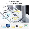 USB-5TCHHP32BK 2画面出力対応HDMI付USB Type-Cハブ USB-5TCHHP32BK / 2画面出力対応HDMI付USB Type-Cハブ