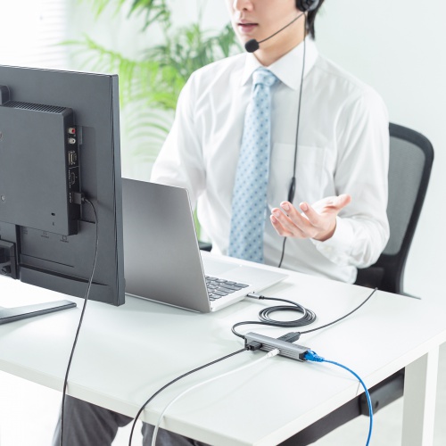 USB-5TCHLP7S-1 / USB Type-C スリムドッキングハブ