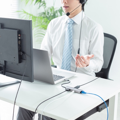 USB-5TCHLP7S / USB Type-C スリムドッキングハブ