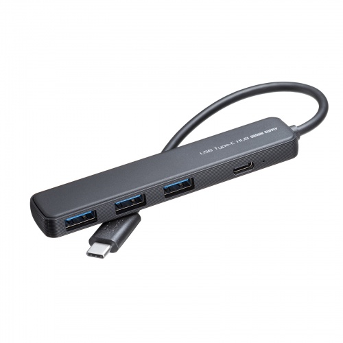 USB-5TCP35BK / USB 5Gbps Type-C ハブ（4ポート・PD対応）