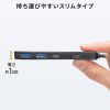 USB-5TCP36BK / USB 5Gbps Type-C ハブ（4ポート・PD対応）