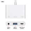USB-5TCPA23W イヤフォンジャック付きType-Cハブ USB-5TCPA23W / イヤフォンジャック付きType-Cハブ