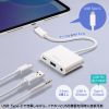 USB-5TCPA23W / イヤフォンジャック付きType-Cハブ