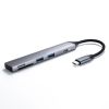 USB-5TCPC28GM / USB 5Gbps 3ポート スリム ハブ（カードリーダー付き）
