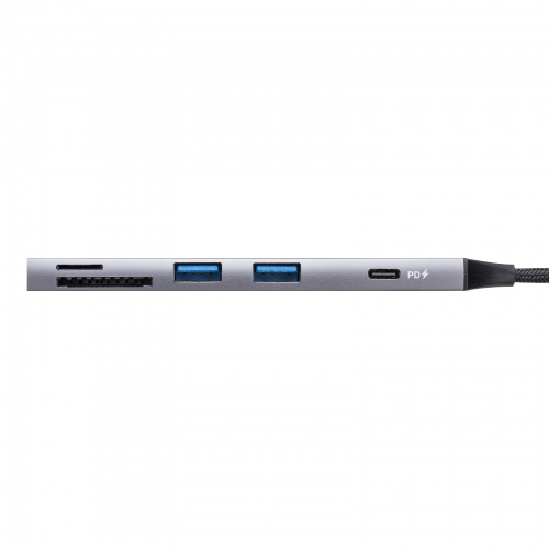 USB-5TCPC28GM / USB 5Gbps 3ポート スリム ハブ（カードリーダー付き）