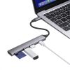 USB-5TCPC28GM / USB 5Gbps 3ポート スリム ハブ（カードリーダー付き）