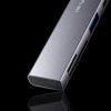 USB-5TCPC29GM / USB 5Gbps 3ポート スリム ハブ（カードリーダー付き）