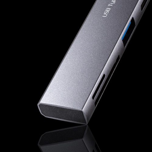 USB-5TCPC29GM / USB 5Gbps 3ポート スリム ハブ（カードリーダー付き）