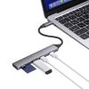 USB-5TCPC29GM / USB 5Gbps 3ポート スリム ハブ（カードリーダー付き）
