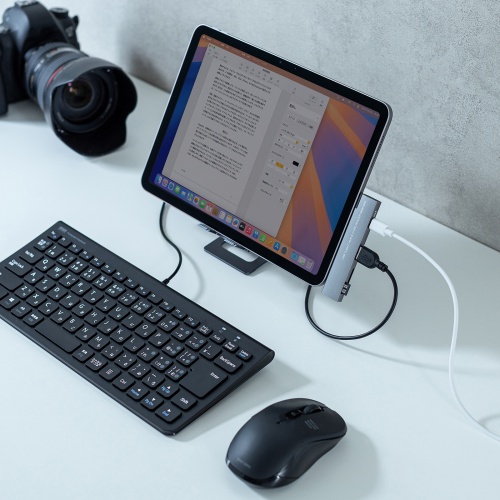 USB-5TCPC30GM / USB 5Gbps 2ポート スリムハブ（カードリーダー付き）