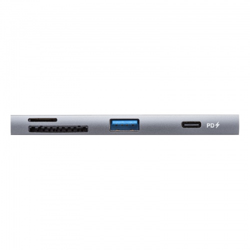 USB-5TCPC30GM / USB 5Gbps 2ポート スリムハブ（カードリーダー付き）