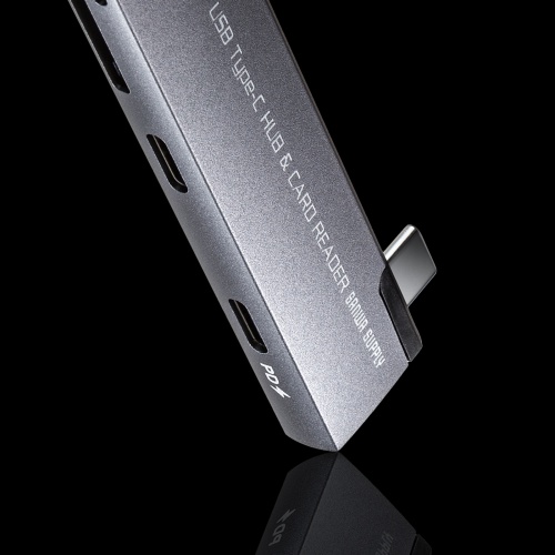USB-5TCPC31GM / USB 5Gbps 2ポート スリム ハブ（カードリーダー付き）