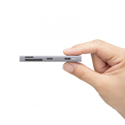 USB-5TCPC31GM / USB 5Gbps 2ポート スリム ハブ（カードリーダー付き）