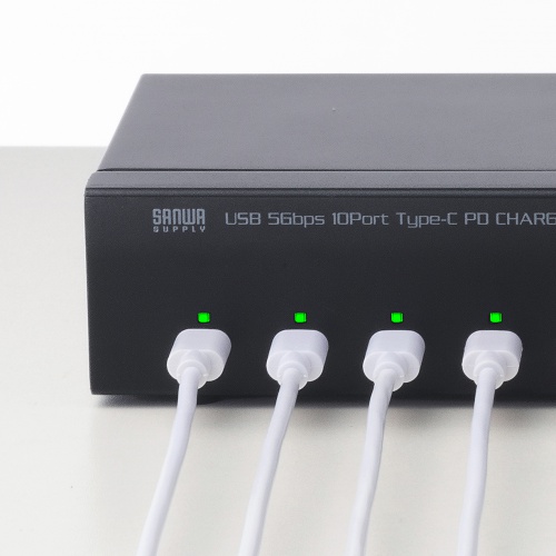 USB-5TCPS10N / USB 5Gbps Type-C 10ポートハブ