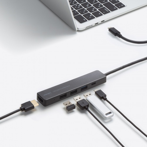 USB-AZ5TCH51BK / HDMIポート付 USB Type-Cハブ