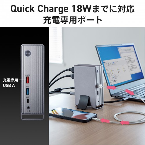 USB-CVDK10 / USB Type-Cドッキングステーション（4K×3画面出力対応）