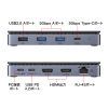 USB-CVDK15 USB Type-Cドッキングステーション(HDMI×2画面出力対応) USB-CVDK15 / USB Type-Cドッキングステーション(HDMI×2画面出力対応)