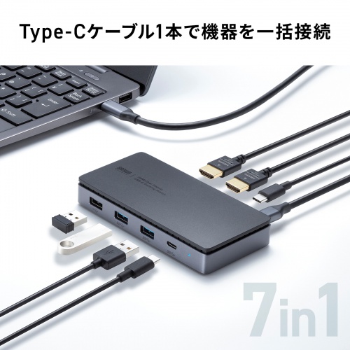 USB-CVDK17N / ドッキングステーション(HDMI×2画面出力・LAN端子なし)