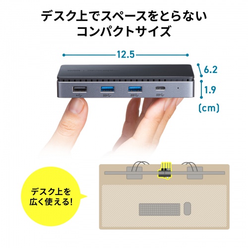 USB-CVDK17N / ドッキングステーション(HDMI×2画面出力・LAN端子なし)