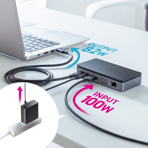 USB-CVDK19 / USB Type-Cドッキングステーション（HDMI/VGA・2画面出力対応）
