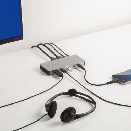 USB-CVDK21 / USB Type-Cドッキングステーション（HDMI×2画面・USBハブ×7ポート）
