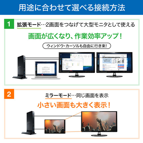 USB-CVDK4 / タブレットスタンド付き4K対応ドッキングステーション