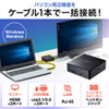 USB-CVDK5 VESAマウント対応Type-C・USB3.1A接続ドッキングステーション USB-CVDK5 / VESAマウント対応Type-C・USB3.1A接続ドッキングステーション