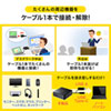 USB-CVDK5 VESAマウント対応Type-C・USB3.1A接続ドッキングステーション USB-CVDK5 / VESAマウント対応Type-C・USB3.1A接続ドッキングステーション
