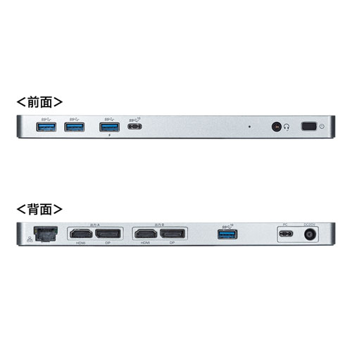 USB-CVDK6 / USB Type-C専用ドッキングステーション(HDMI/DisplayPort対応・PD対応)