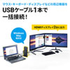 USB-CVDK7 / Type-C・USB A接続デュアルHDMIドッキングステーション