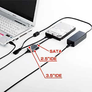 USB-CVIDE2 / IDE/SATA-USB変換ケーブル
