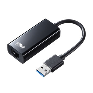 USB-CVLAN1BK / 有線LANアダプタ(USB3.2 LAN変換・ブラック)