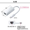 USB-CVLAN2W USB3.2 TypeC-LAN変換アダプタ(ホワイト) USB-CVLAN2W / USB3.2 TypeC-LAN変換アダプタ(ホワイト)