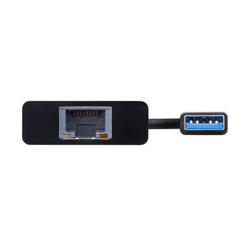 USB-CVLAN3BKN / 有線LANアダプタ（USB A Gen1-LAN変換・USBハブ付き・Gigabit対応・ブラック）